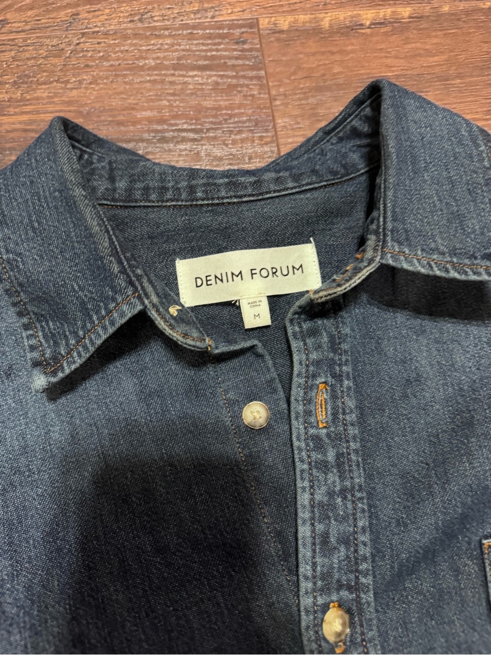 Denim Forum The '80s Comfy Denim Shirt Medium - Picture 2 of 3